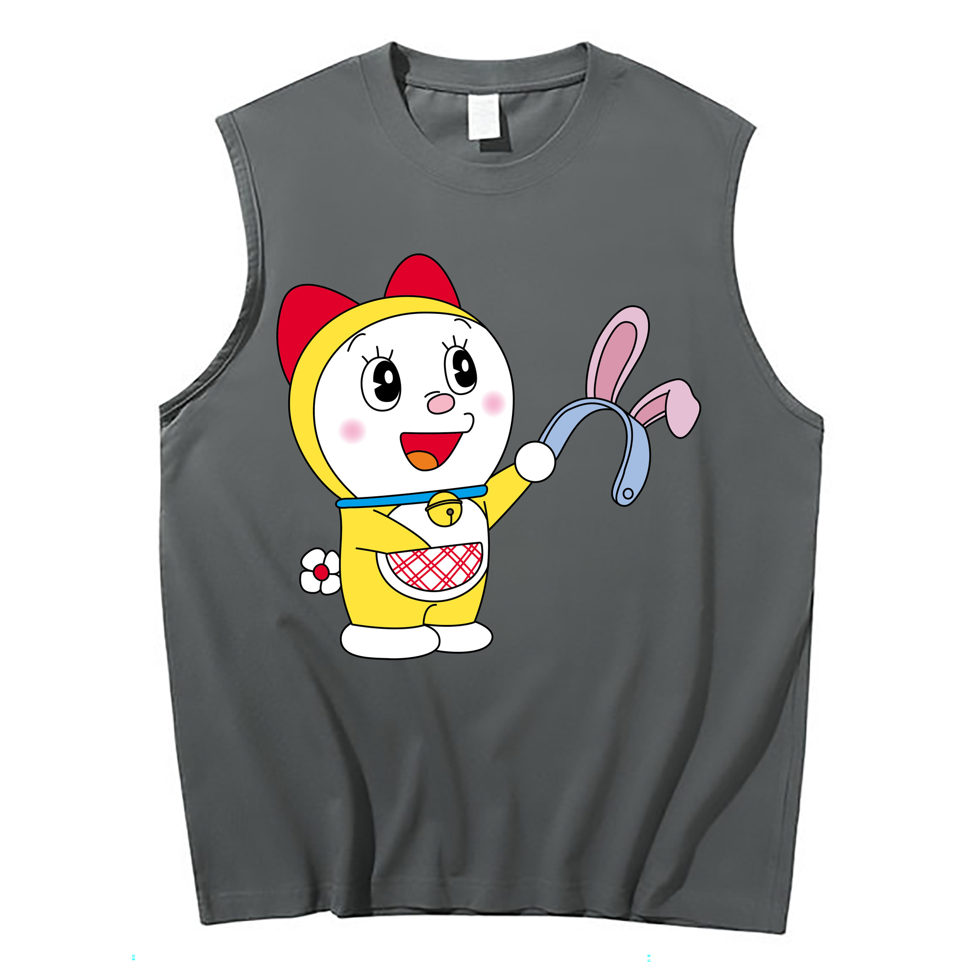 （画像用） ドラえもん ドラミ Doraemon Dorami コットン100％タンクトップ（フロントプリント）